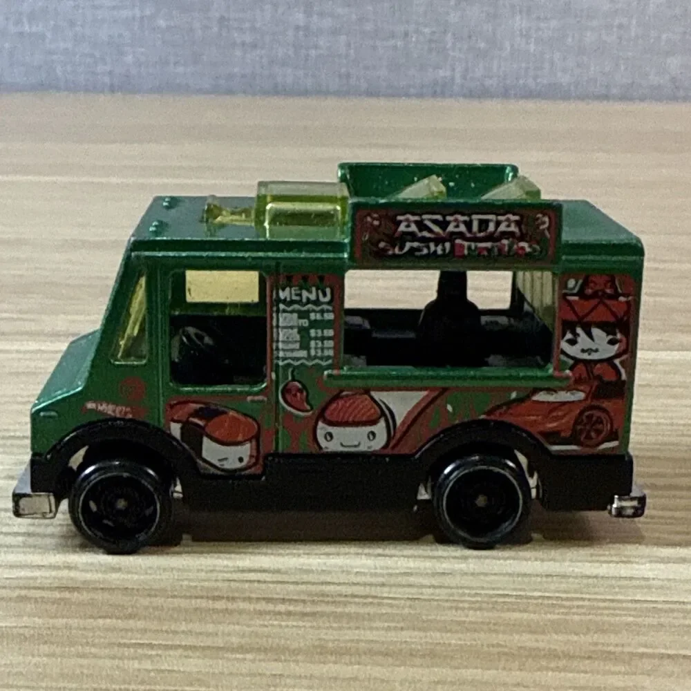 Hot Wheels Quick Bite Treasure Hunt Fast Foodie 2/5 Green Food Truck Loose Rare